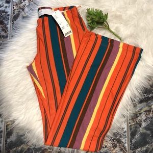 Urban Outfitters multicolored striped flare pants